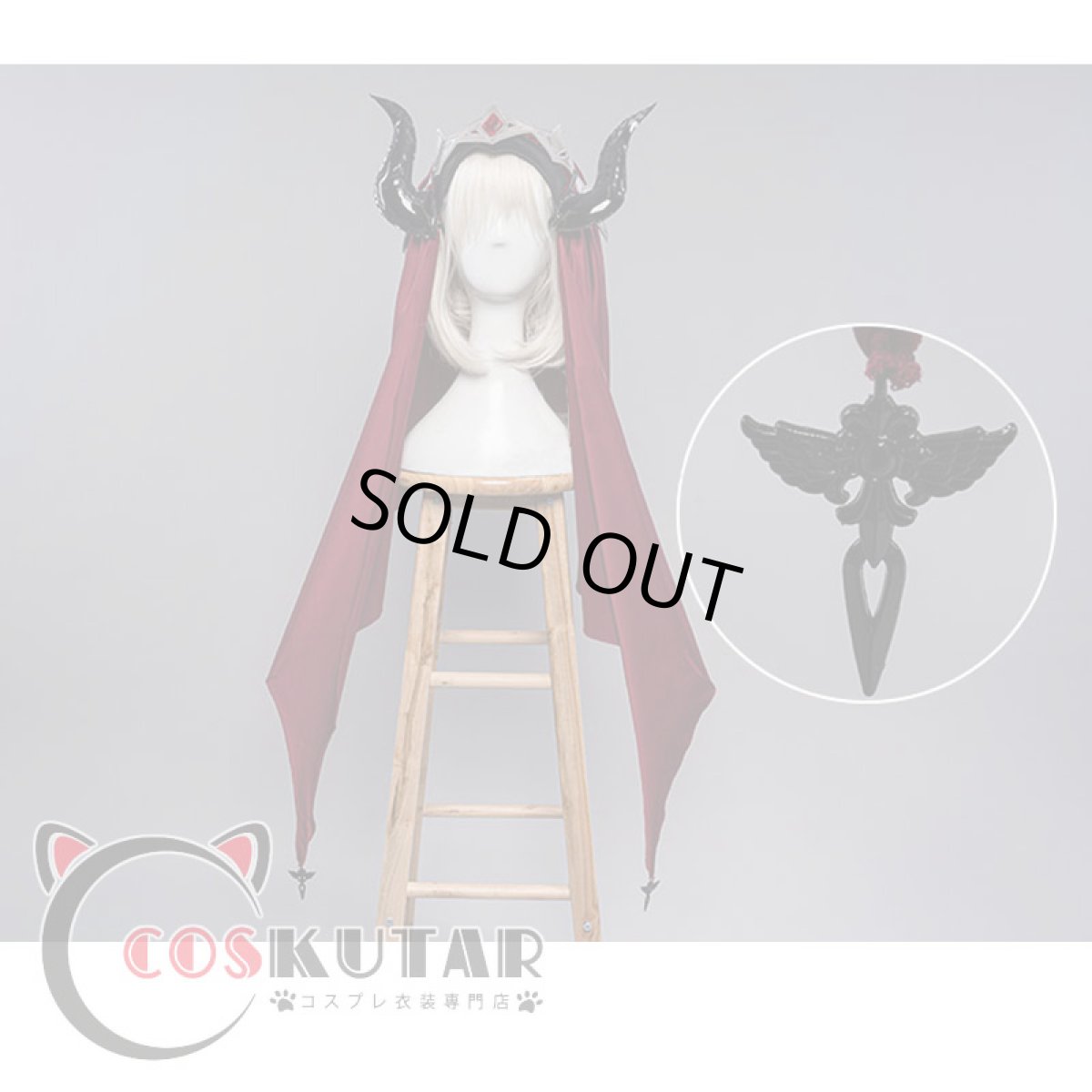 画像4: 原神 Genshin ロサリア サキュバス コスプレ衣装 (4)