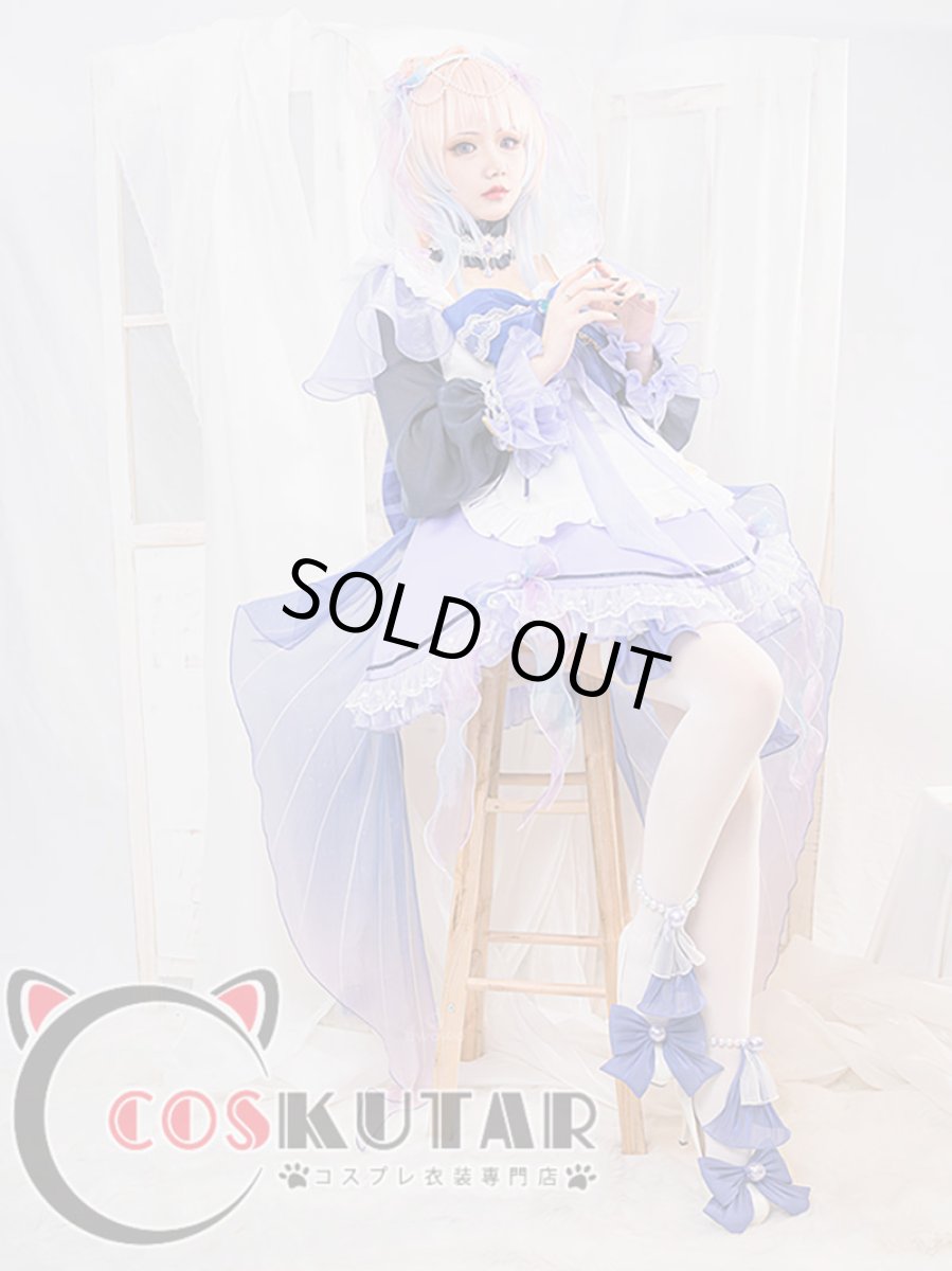 画像4: 原神 Genshin 珊瑚宮心海 メイド服 コスプレ衣装 (4)