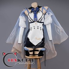 画像4: 原神 Genshin エウルア メイド服 コスプレ衣装 (4)