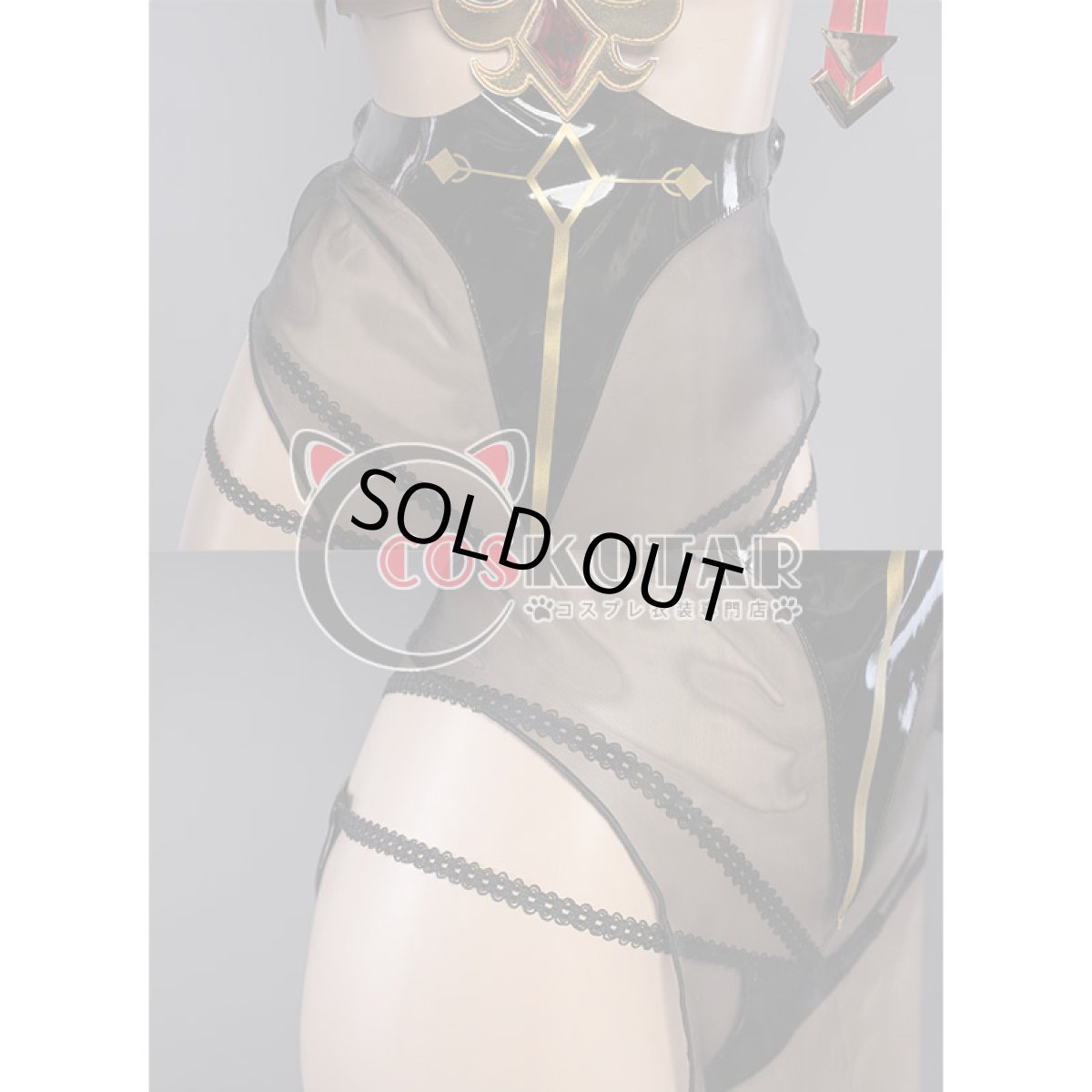 画像9: 原神 Genshin ロサリア サキュバス コスプレ衣装 (9)