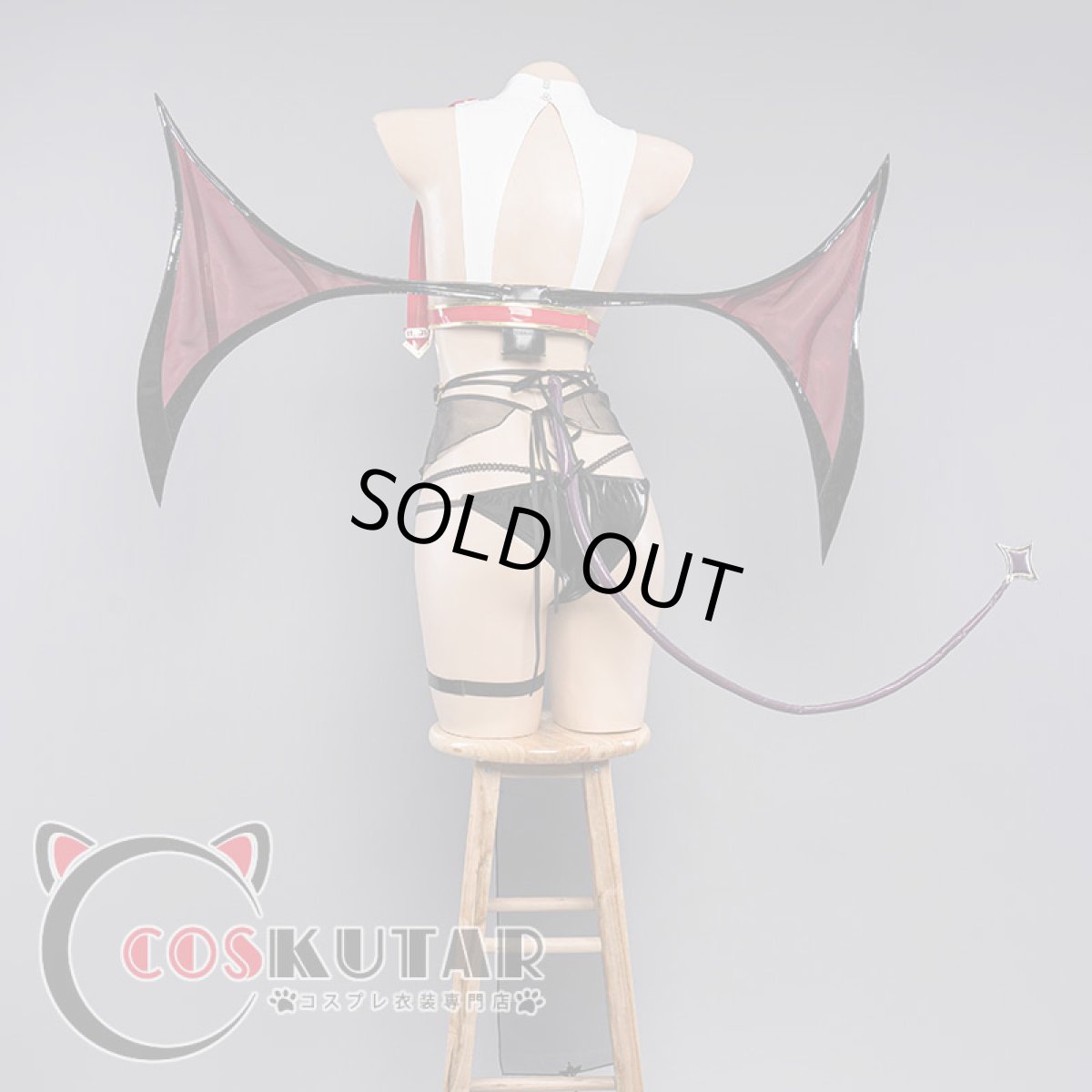 画像3: 原神 Genshin ロサリア サキュバス コスプレ衣装 (3)