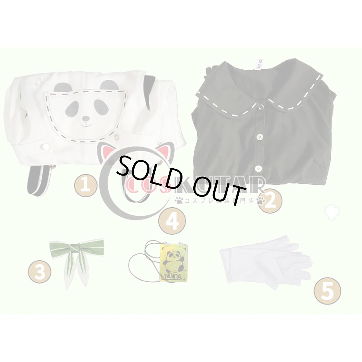 画像18: 第五人格 IdentityV パンダ保育員 庭師 エマ・ウッズ コスプレ衣装 (18)