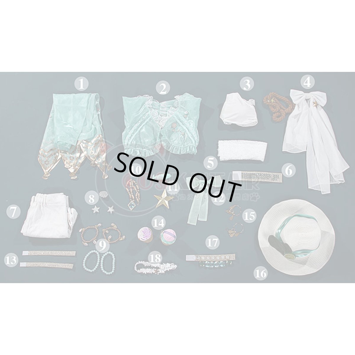 画像21: 第五人格 IdentityV シーソルトモクテル バーメイド デミ・バーボン コスプレ衣装 (21)