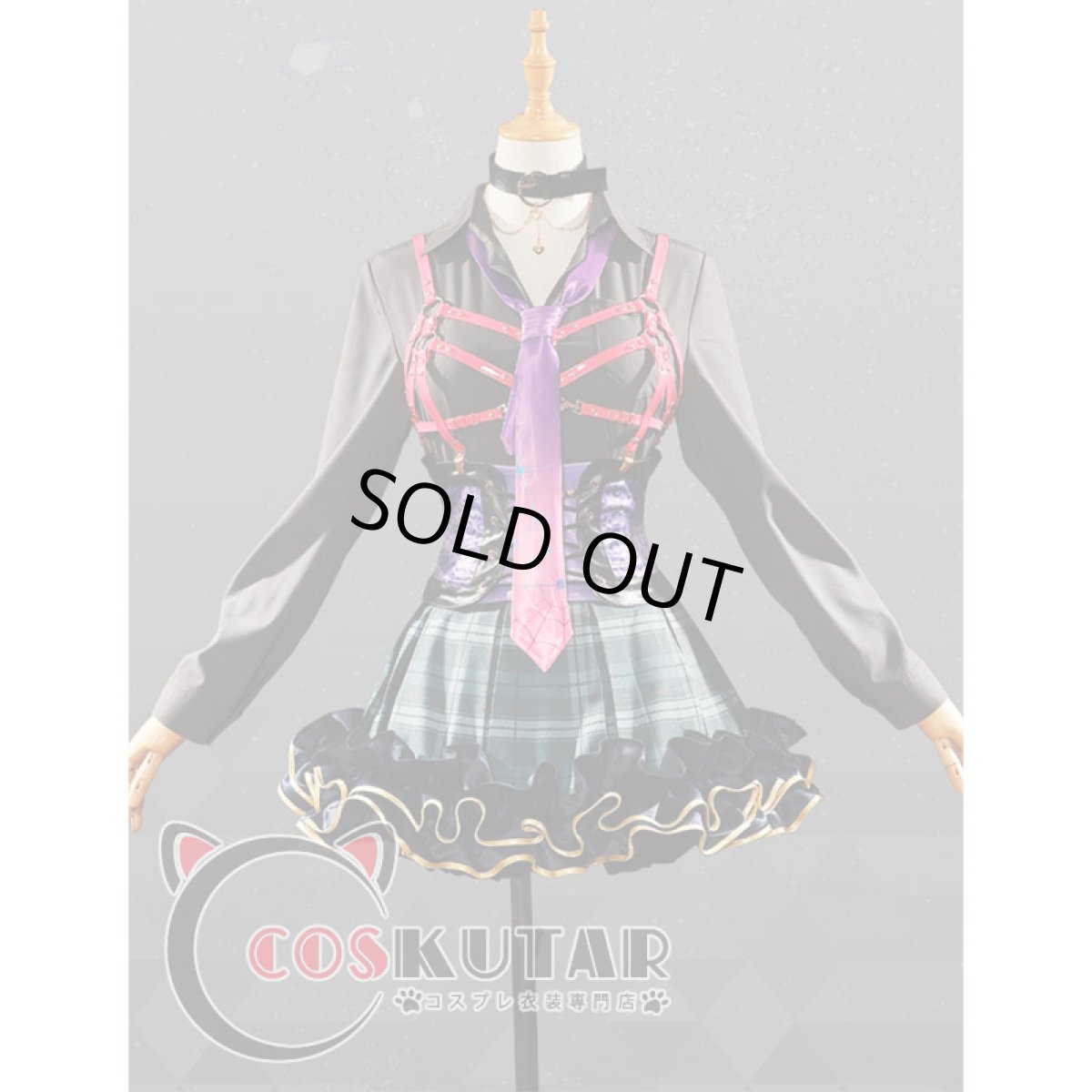 画像24: バーチャルYouTuber VTuber にじさんじEN XSOLEIL Meloco Kyoran 狂蘭メロコ コスプレ衣装 (24)