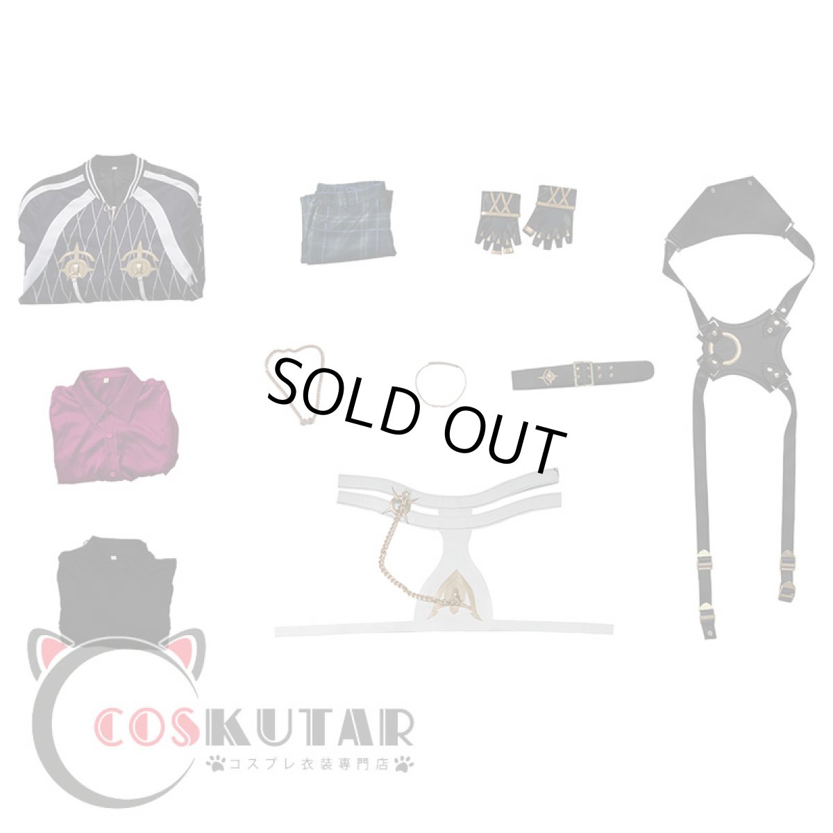 画像25: バーチャルYouTuber VTuber にじさんじEN XSOLEIL Doppio Dropscythe ドッピオ ドロップサイト コスプレ衣装 (25)