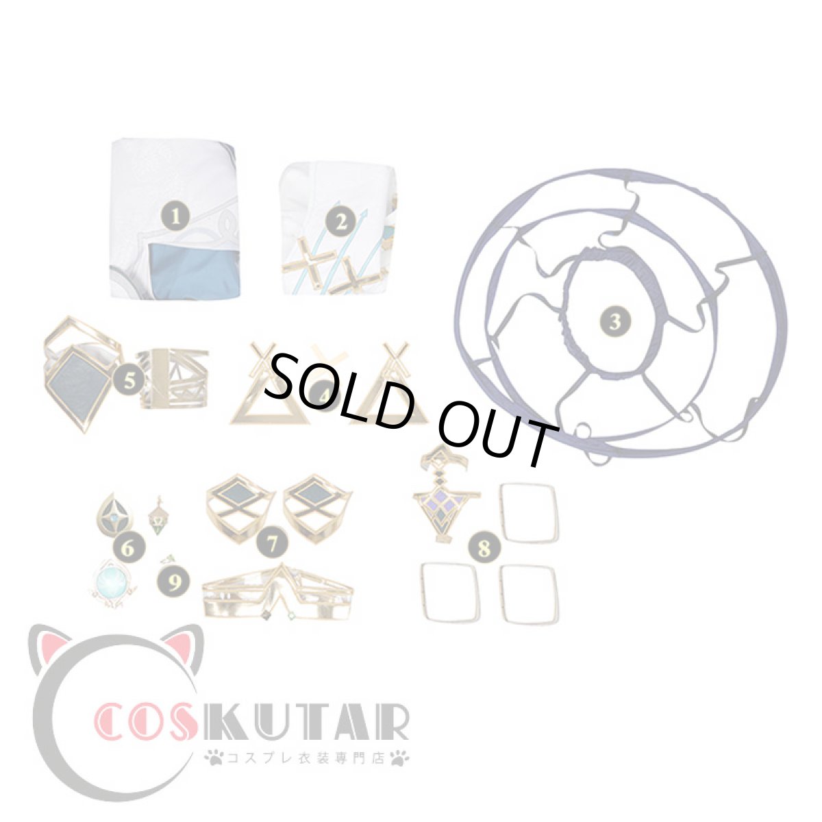 画像21: 原神 Genshin ファルザン コスプレ衣装 (21)