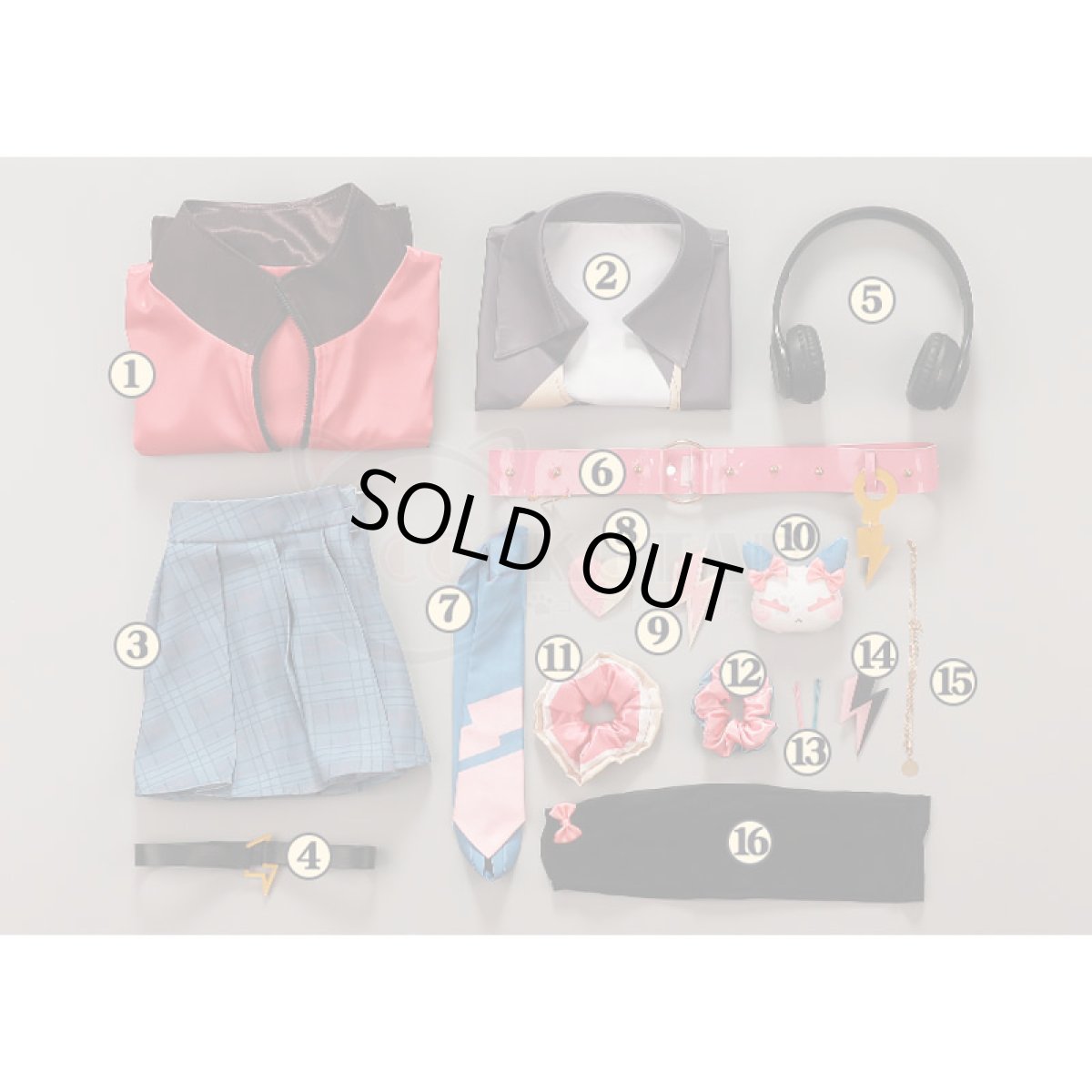 画像17: バーチャルYouTuber VTuber Kotoka Torahime 虎姫コトカ コスプレ衣装 (17)