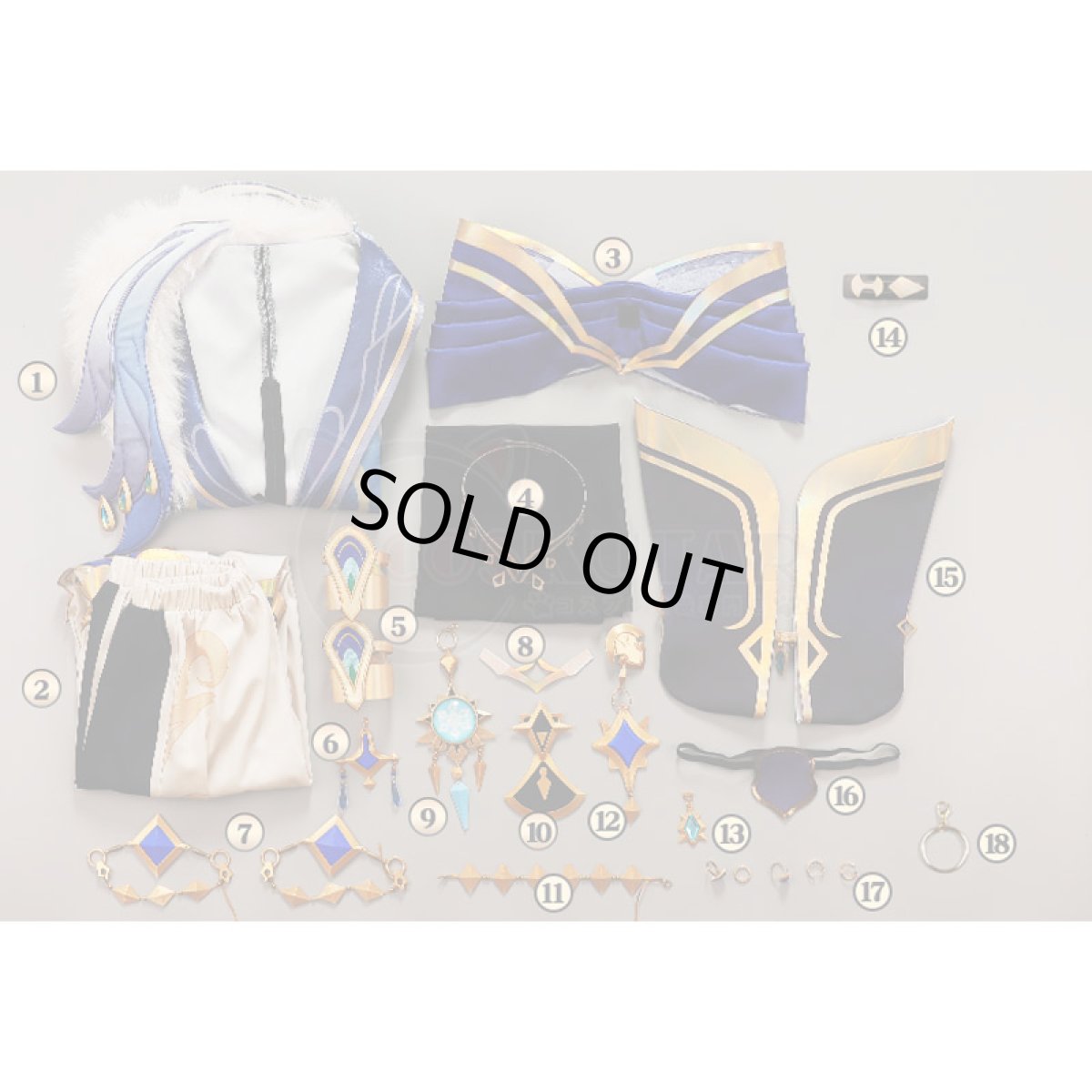 画像26: 原神 Genshin ガイア 帆影に戯る風 コスプレ衣装 修正版 (26)