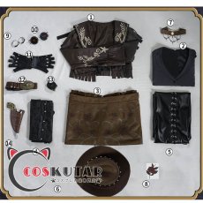 画像24: 第五人格 IdentityV ブラックローズ バーメイド デミ・バーボン コスプレ衣装 (24)