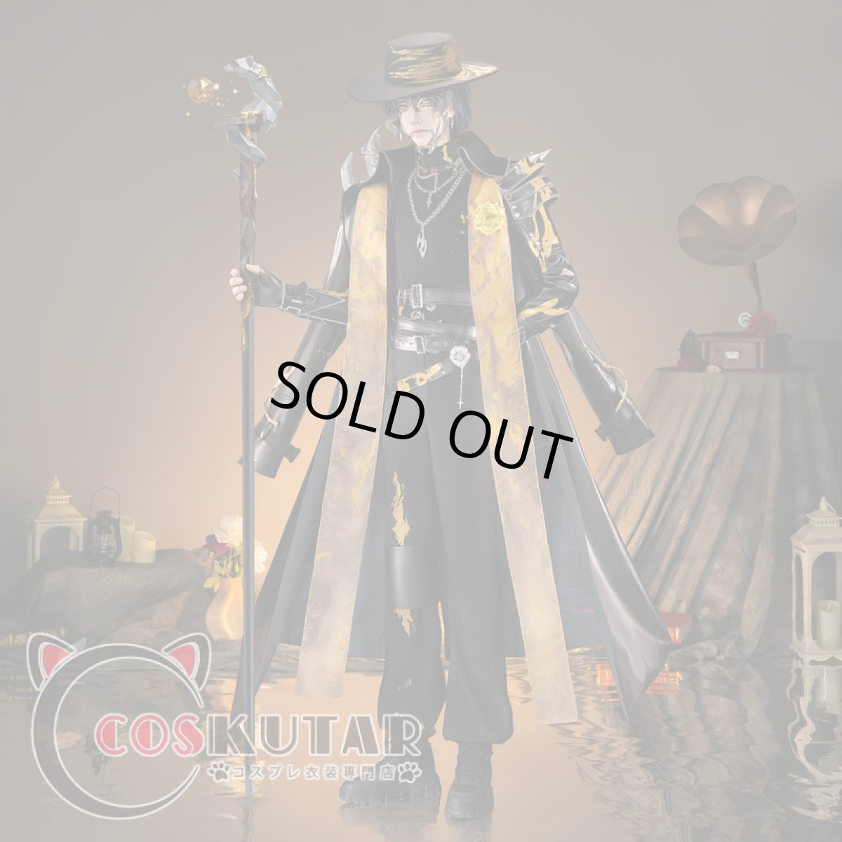 画像1: 第五人格 IdentityV 金箔 隠者 アルヴァ・ロレンツ コスプレ衣装Ver2 (1)