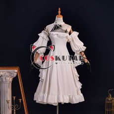 画像1: 鳴潮 フロロ 白いドレス コスプレ衣装 (1)