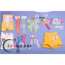 画像11: 第五人格 ×サンリオキャラクターズ 弓使い リュンヒルド・ウェル ウサハナ コスプレ衣装 (11)