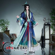 画像1: 第五人格 IdentityV 千里の絵巻 白黒無常 范無咎 コスプレ衣装 (1)