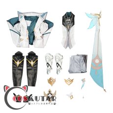 画像21: 原神 Genshin 新たなる天地 主人公 空 コスプレ衣装  (21)