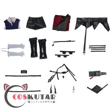 画像12: アークナイツ 赤刃明霄チェン コスプレ衣装  (12)