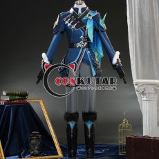 画像1: 原神 Genshin 冬の夜を狩る者 主人公 空 コスプレ衣装 (1)