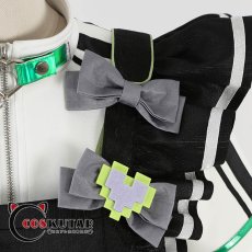 画像10: あんさんぶるスターズ！ メイドのおもてなし 桜河こはく コスプレ衣装 (10)