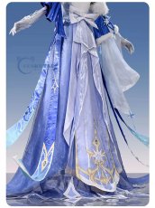 画像7: 原神 Genshin 氷の女皇 アナスターシャ コスプレ衣装 (7)