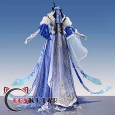 画像3: 原神 Genshin 氷の女皇 アナスターシャ コスプレ衣装 (3)