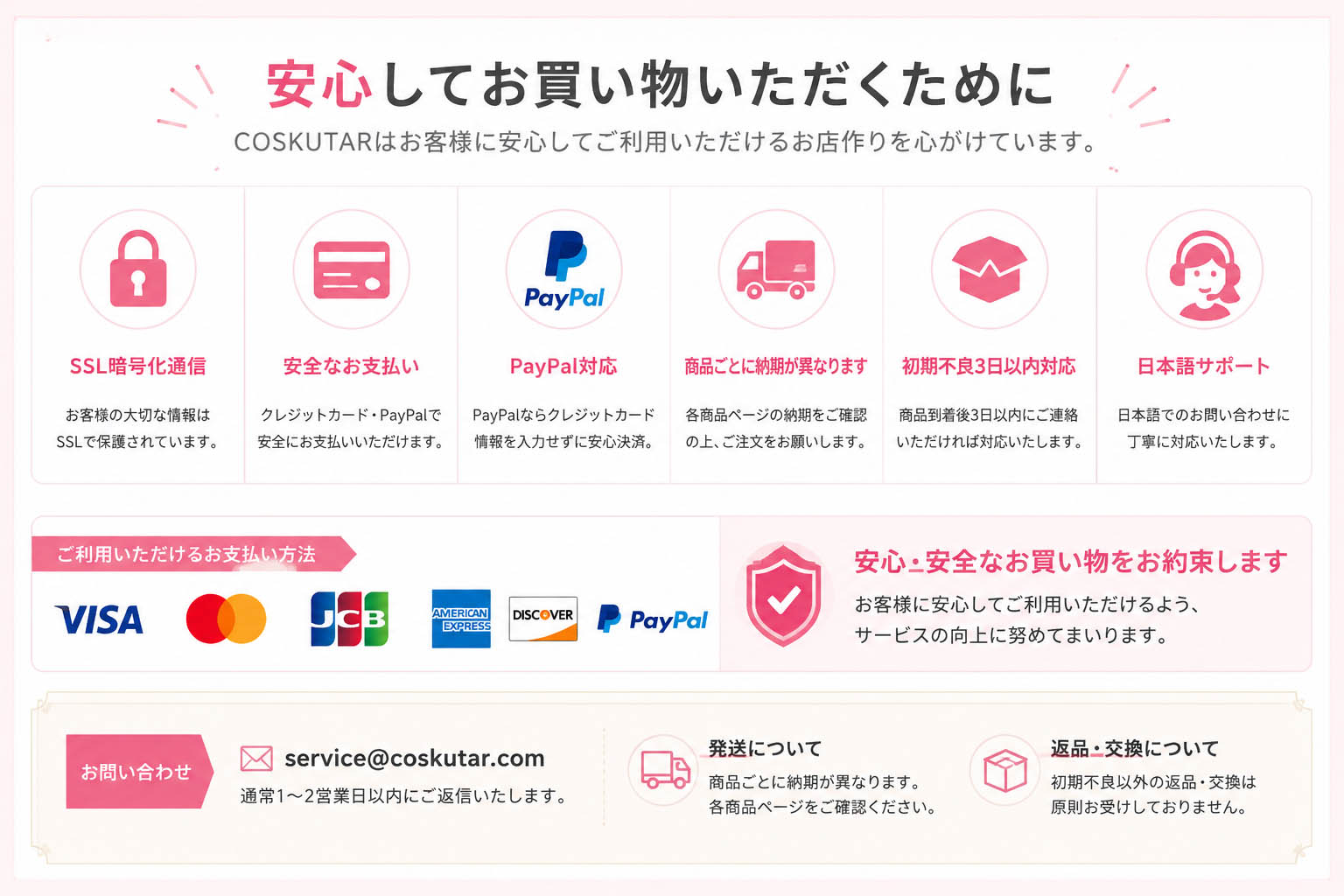 PayPalでのお支払い方法